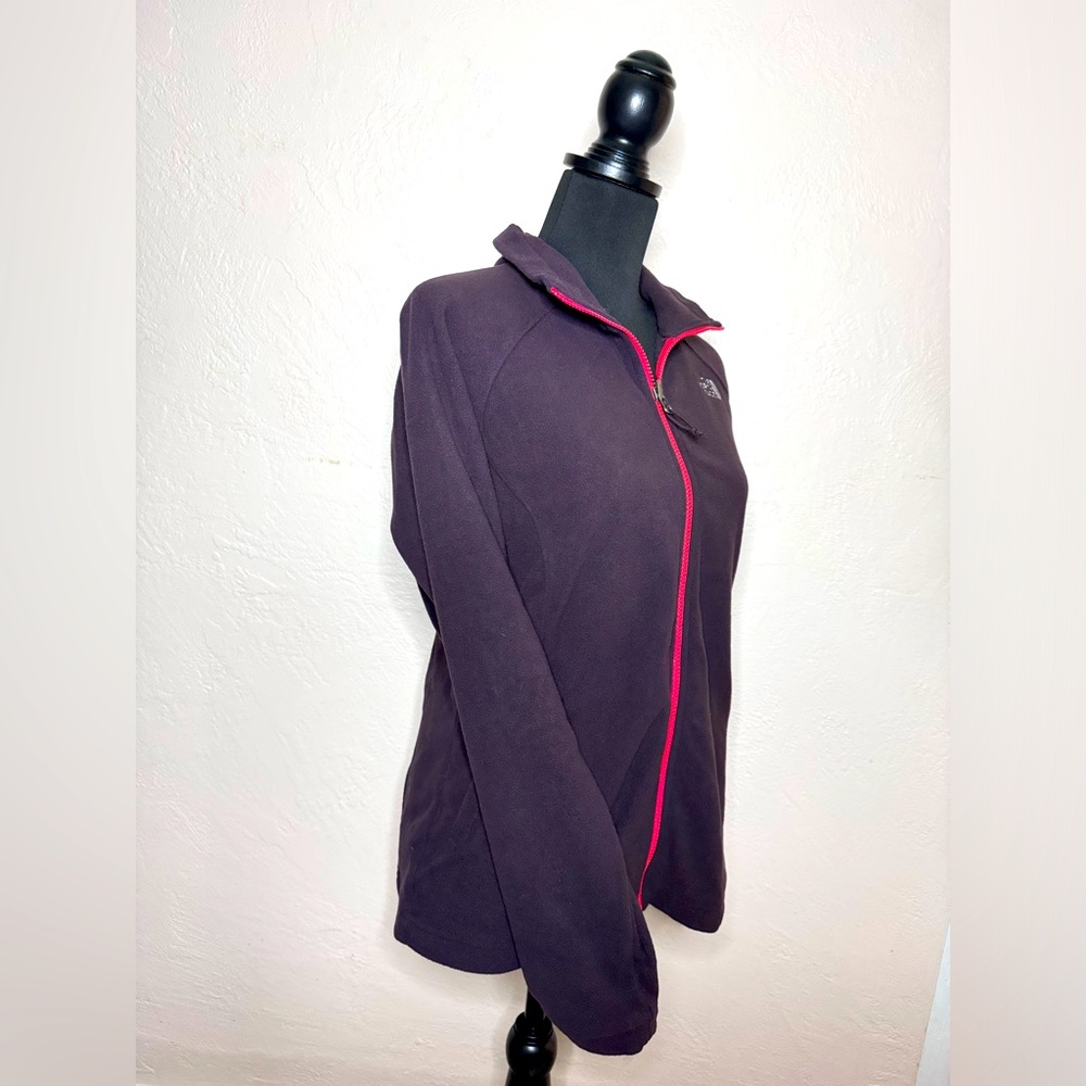 THE NORTH FACE Zip Up Fleece Sweater Burgundy Women's Size‎ Medium
